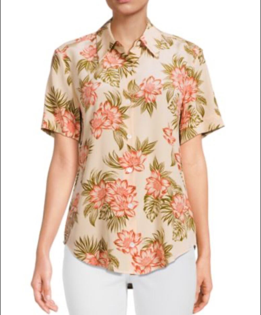 Equipment Femme Illumina Floral Silk Shirt Sz S